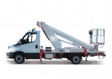 Телескопични вишки, монтирани на камион Multitel MT 162 DS