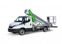 Телескопични вишки, монтирани на камион Multitel MTE 230 HYBRID