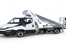 Телескопични вишки, монтирани на камион Multitel MTE 270