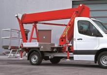Телескопични вишки, монтирани на камион Palfinger P 180 BK