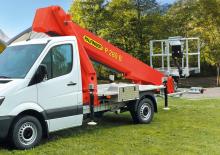 Телескопични вишки, монтирани на камион Palfinger P 280 B