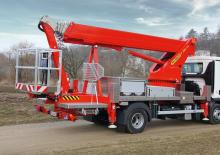 Телескопични вишки, монтирани на камион Palfinger P 280 CK