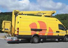 Телескопични вишки, монтирани на камион Palfinger PD 162 V