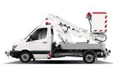 Телескопични вишки, монтирани на камион Bumar PMT-12E 
