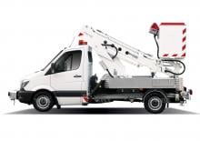 Телескопични вишки, монтирани на камион Bumar PTM-12E