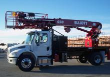 Телескопични вишки, монтирани на камион Elliott Equipment S50R SkyWalk
