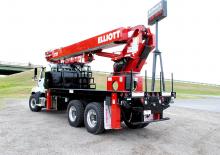Телескопични вишки, монтирани на камион Elliott Equipment S70R SkyWalk