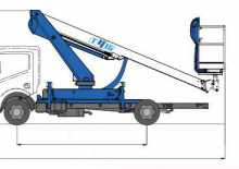 Телескопични вишки, монтирани на камион Socage T415 forSte