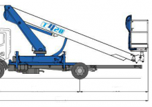 Телескопични вишки, монтирани на камион Socage T420 forSte