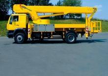 Телескопични вишки, монтирани на камион Bison-Palfinger TKA 43/18 /KS