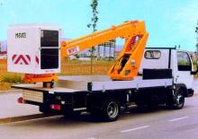 Телескопични вишки, монтирани на камион Movex TLC 150