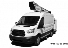 Телескопични вишки, монтирани на камион Versalift VANTEL-29-I