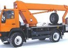 Телескопични вишки, монтирани на камион WUMAG WT 270