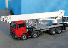 Телескопични вишки, монтирани на камион Palfinger WT 610