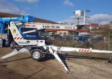 Монтирани на ремаркета телескопични подемници за стрели Dino Lift Dino 125 T