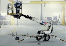 Монтирани на ремаркета телескопични подемници за стрели Dino Lift Dino 135T