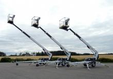 Монтирани на ремаркета телескопични подемници за стрели Dino Lift Dino 150TB