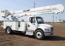 Телескопични вишки, монтирани на камион Terex Optima TCX60