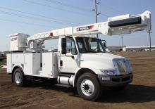 Телескопични вишки, монтирани на камион Terex SCM55