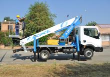 Телескопични вишки, монтирани на камион Socage T 318 ForSte