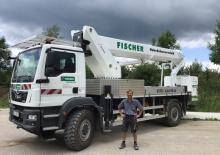 Телескопични вишки, монтирани на камион Ruthmann T 360 