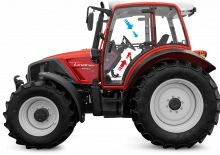 Трактори 4WD (задвиждане на четирите колела) Lindner Geotrac 104 ep