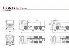 Твърдо шаси Hyundai Commercial Vehicles H380.310 D6HA40A