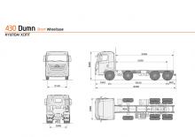 Твърдо шаси Hyundai Commercial Vehicles H380.430 D6HA3H
