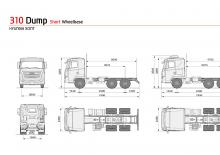 Твърдо шаси Hyundai Commercial Vehicles H400.310 D6HA40A