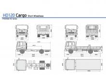 Твърдо шаси Hyundai Commercial Vehicles HD 120 4x2 D6GA224