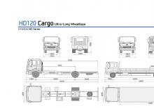 Твърдо шаси Hyundai Commercial Vehicles HD 120 4x2 D6GA25A