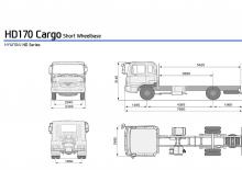 Твърдо шаси Hyundai Commercial Vehicles HD170 4x2 D6GA28