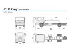 Твърдо шаси Hyundai Commercial Vehicles HD170 4x2 D6GA2E