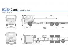 Твърдо шаси Hyundai Commercial Vehicles HD250 6x4 D6AC