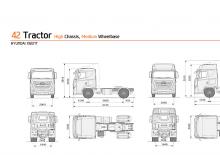 Твърдо шаси Hyundai Commercial Vehicles P410.400 D6CA41