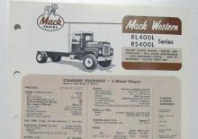 Твърдо шаси Mack RL400LS CA49 Cummins VB-210 6x2