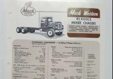 Твърдо шаси Mack RL491LS CA49 Cummins VB-210 6x2