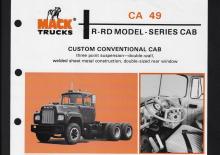 Твърдо шаси Mack RS483L CA49 6V-53N 4x2