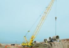 Верижни кранове - решетъчна стрела Sennebogen 2200