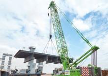 Верижни кранове - решетъчна стрела Sennebogen 5500