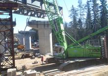 Верижни кранове - решетъчна стрела Sennebogen 7700