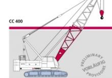 Верижни кранове - решетъчна стрела Terex-Demag CC 400