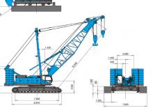 Верижни кранове - решетъчна стрела Kobelco CKE2500G