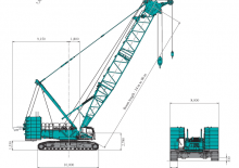Верижни кранове - решетъчна стрела Kobelco CKE3000G