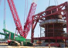 Верижни кранове - решетъчна стрела Liebherr LR 1750/2
