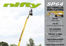 Колесни повдигачи с подвижна стрела Niftylift SP 64