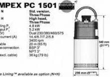 Водни помпи за мръсна вода Pumpex PC 1501 N 32
